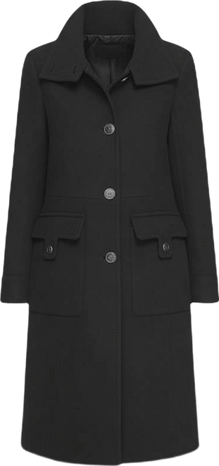 Women's Almedia Sb Wool Twill Coat With Back Belt
