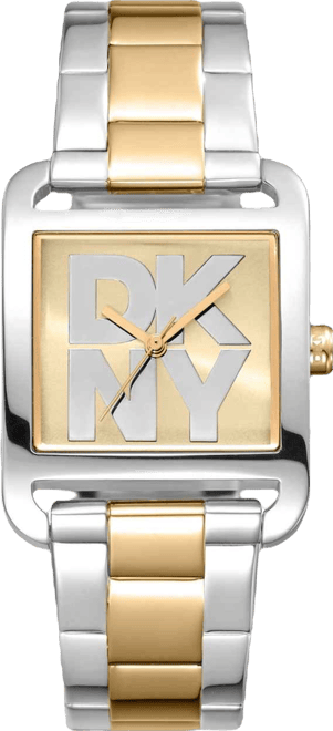 Women's City Maxi Champagne Dial Gold-Two-Tone Stainless Steel Bracelet Watch 29x37mm