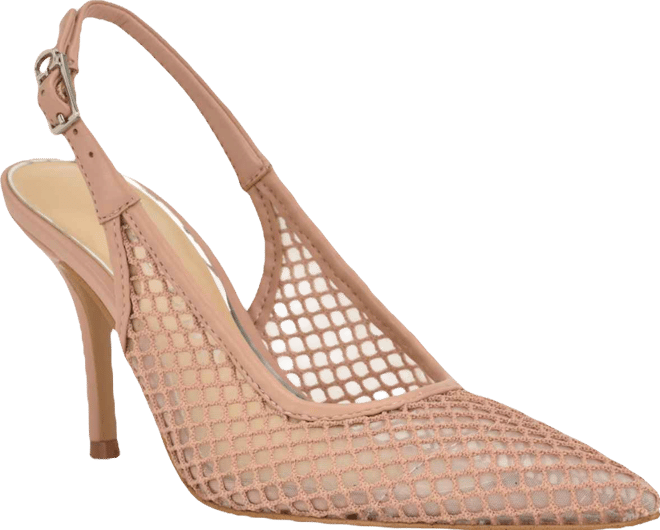 Women's Pandy Mesh Pointed Toe Slingback Stiletto Pumps