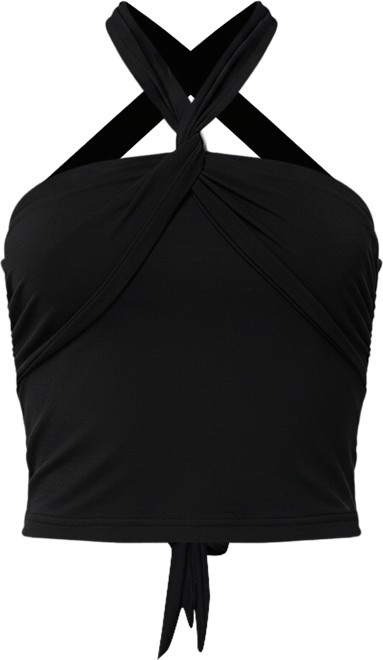 Women's Maggi Knotted Backless Mesh Top