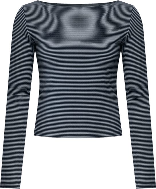 Women's Loria Striped Boat Neck Top