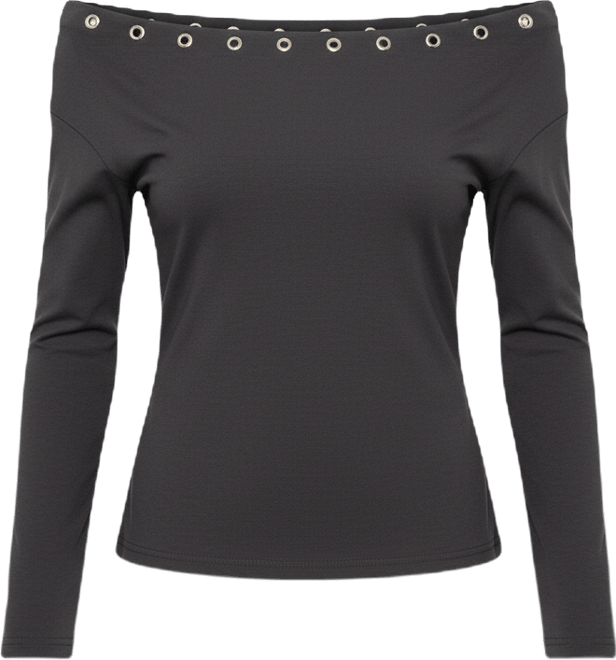 Womens Rebekka Grommet Off Shoulder Top