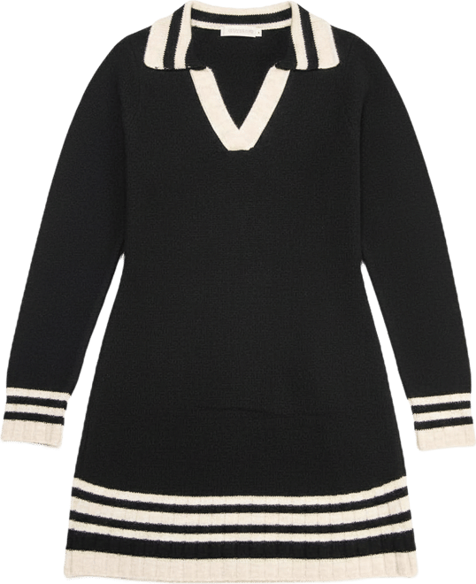 Juniors' Collared Sweater Polo Dress