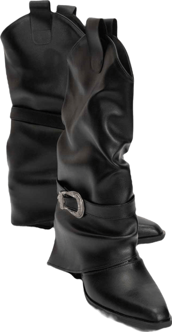 Women's Okus Buckle Block Heel Boot