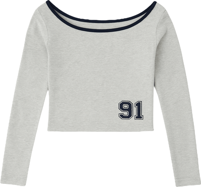 Women's The Ls Off Shoulder Graphic Tee