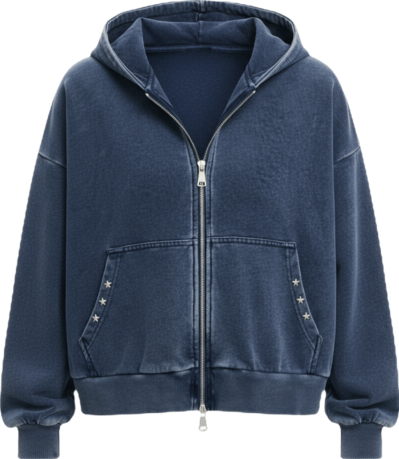 Women's Oversized Zip Through Hoodie