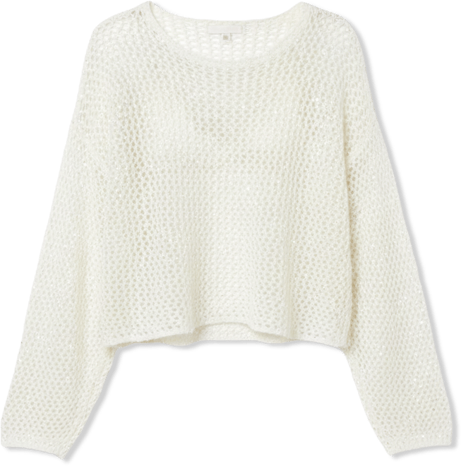 Women's Charlise Open Knit Sequin Top