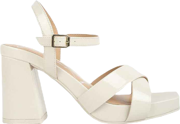 Womens Baxter Criss Cross Block Sandals