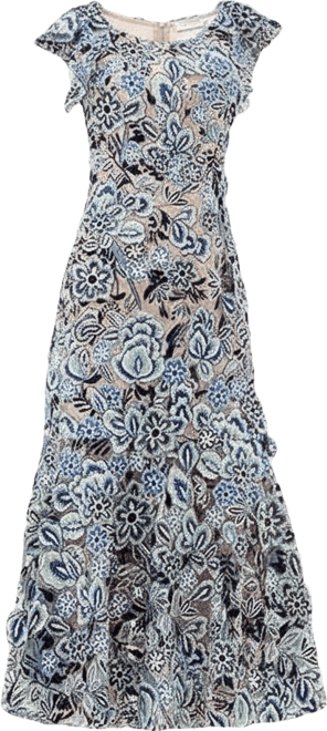 Women's Peri Flutter Sleeve Midi Dresses