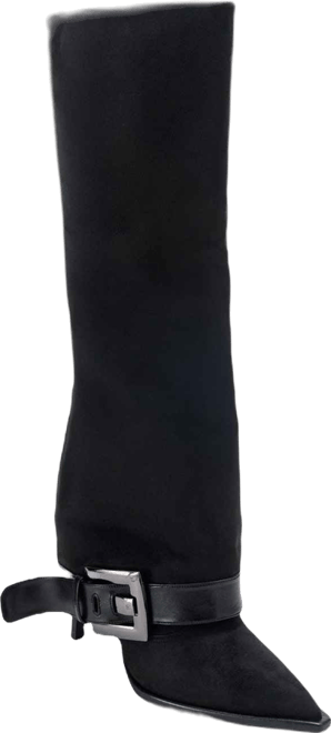 Women's Elva Buckle Strap Knee High Boot