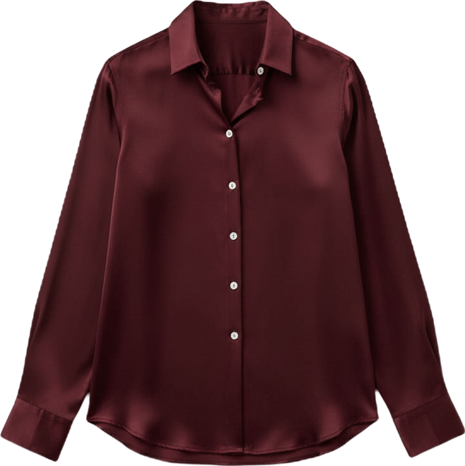 Women's Timeless Silk Charmeuse Button-Up Shirt