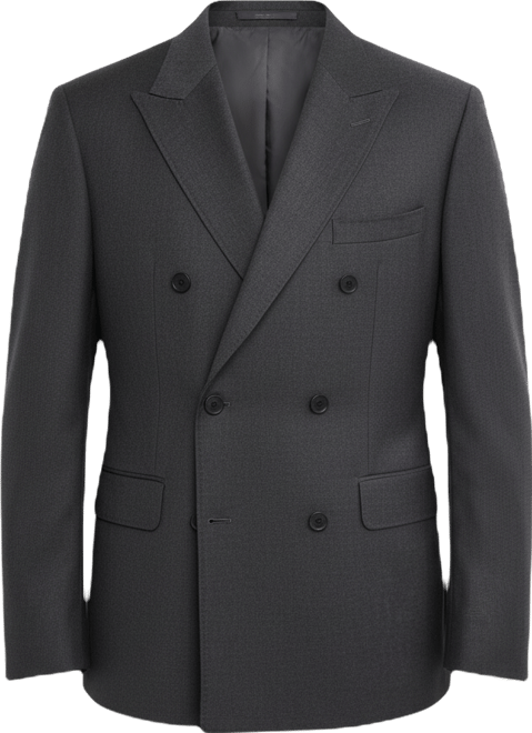 Men's Wool Flannel Double-Breasted Jacket