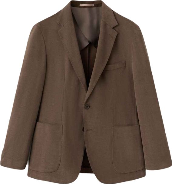 Men's Structured Slim Fit Cotton Blazer