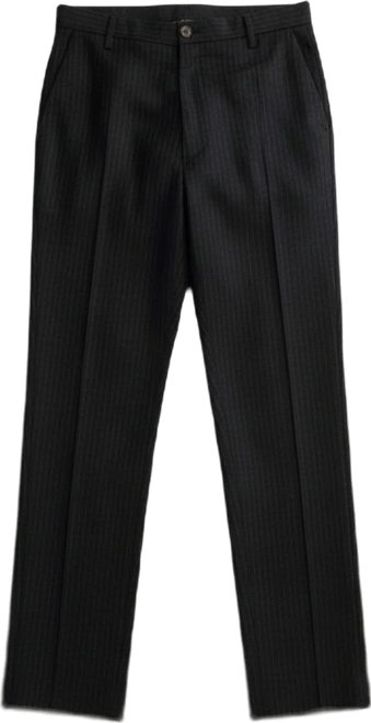 Men's Virgin Wool Regular-Fit Pinstripe Pants