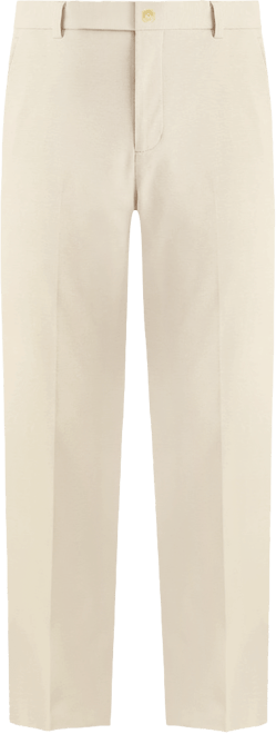 Men's Regular Fit Pleated Cotton Pants