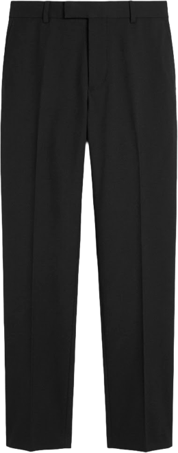 Men's Pleated Straight-Leg Suit Pants