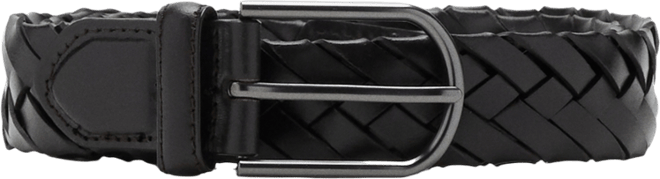 Men's Braided Leather Belt