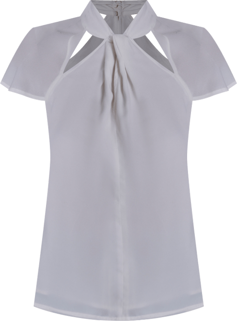 Women's High Neck Short-Sleeve Top