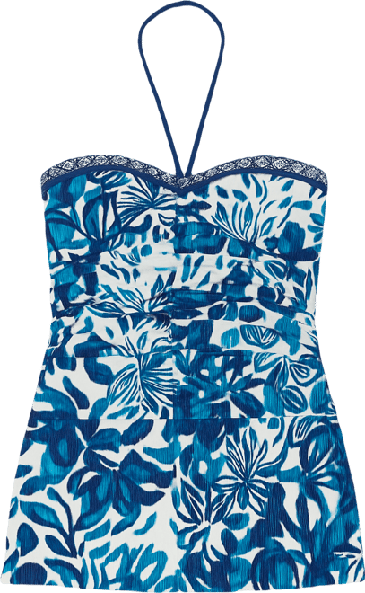 Women's Bandeau Neck Tankini Top