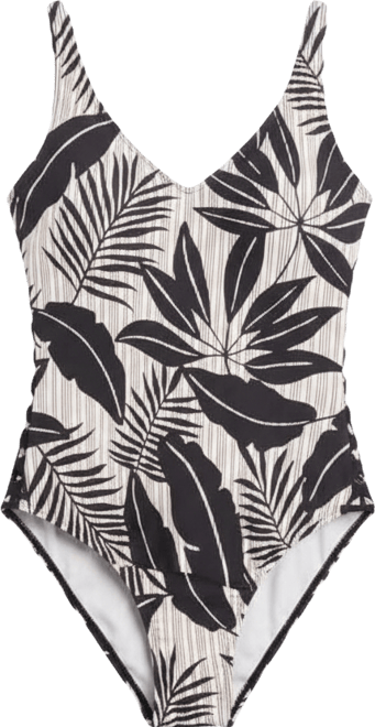 Women's V-Neck Full Coverage One-Piece Swimsuit