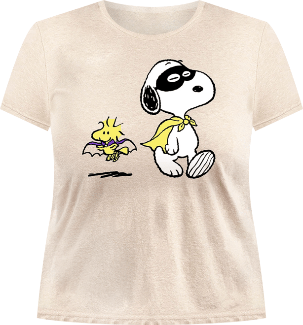 Snoopy and Woodstock Halloween Costume Women's Short Sleeve Graphic T-shirts