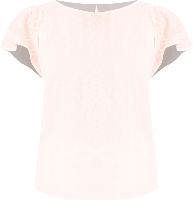 Women's Flutter Sleeve Crewneck Top