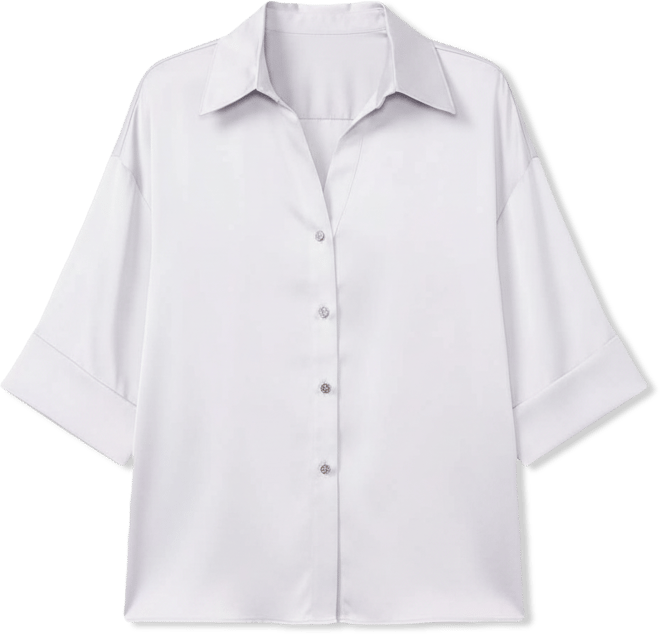 Women's Drop Shoulder Button-Up Shirt