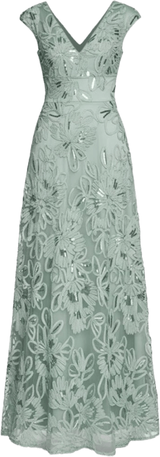 Women's V-Neck Ball Gown