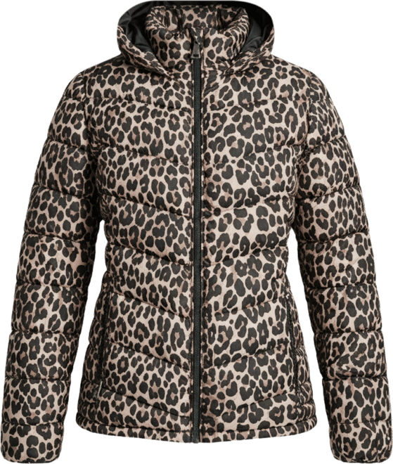 Women's Chevron-Quilted Full-Zip Puffer Jacket