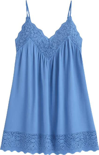 Women's Fiona Lace-Trim Slip Dress