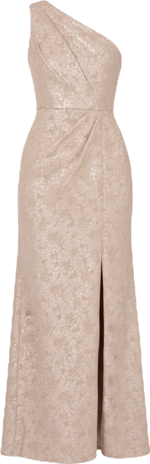Women's One-Shoulder Jacquard Gown