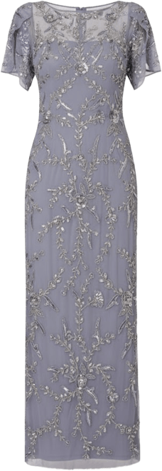 Women's Beaded Petal Ball Gown