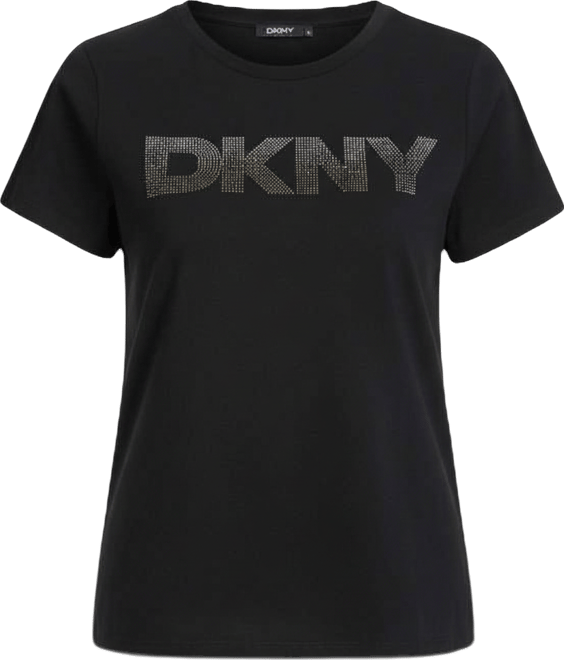 Women's Ombre Rhinestone Short-Sleeve Top