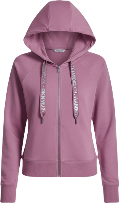 Women's Two-Tone Logo Drawcord Zip Hoodie