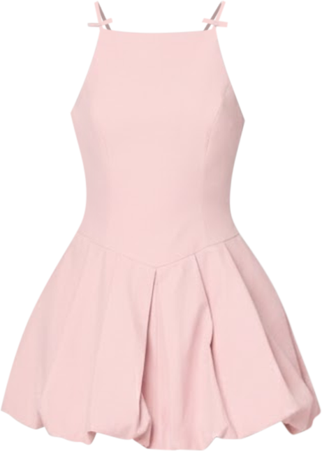 Women's Halter Neck Drop Waist Mini Dress