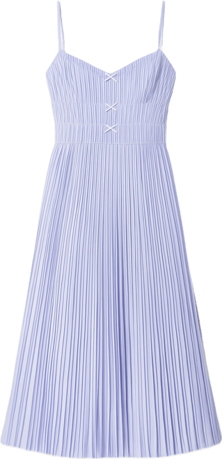 Women's Sweetheart Neck Pleated A-Line Midi Dress