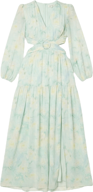 Women's Floral V-Neck Maxi Dress