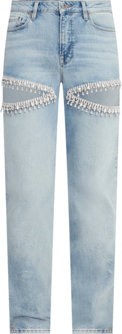Women's Icon Straight Diamond Details Jeans