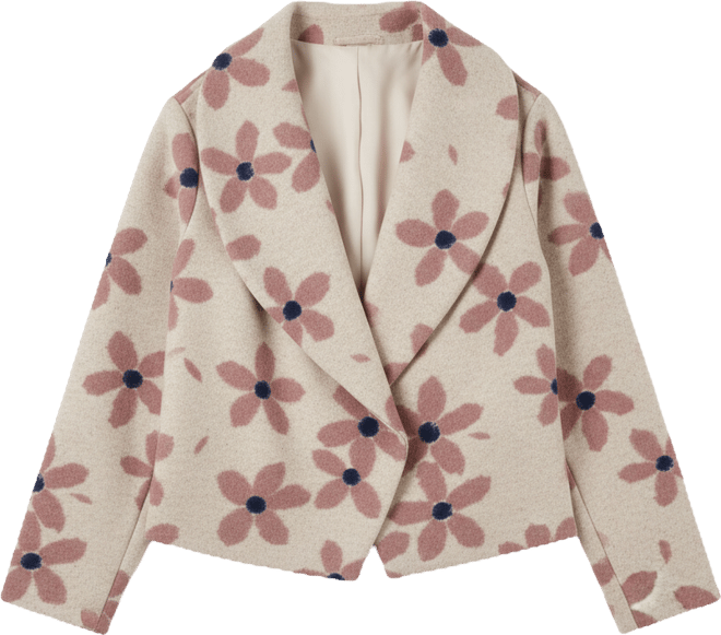 Women's Floral Printed Wrap Jacket