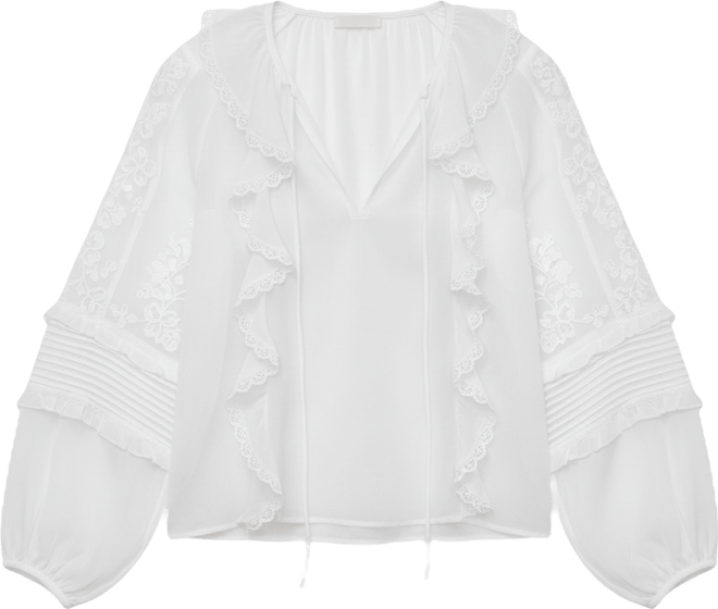 Women's Pull-On Ruffle Top