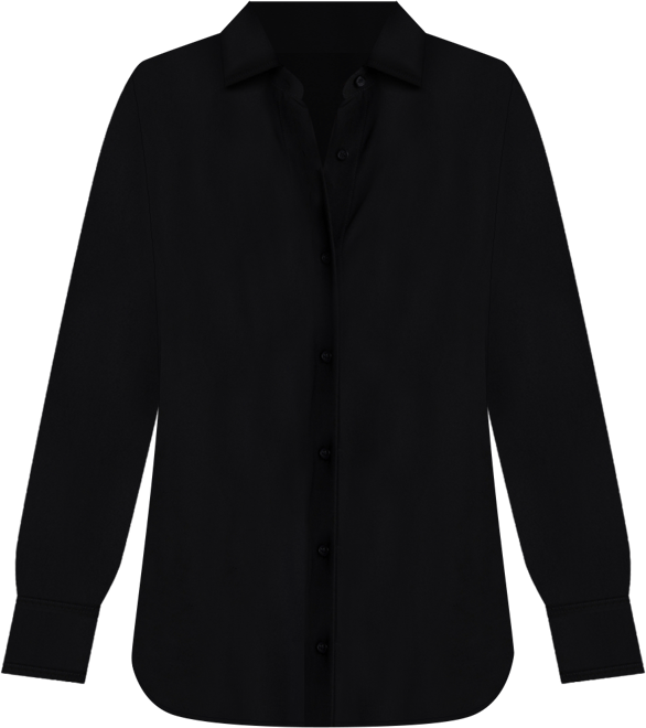 Women's Oversized Button-Front Collared Shirt