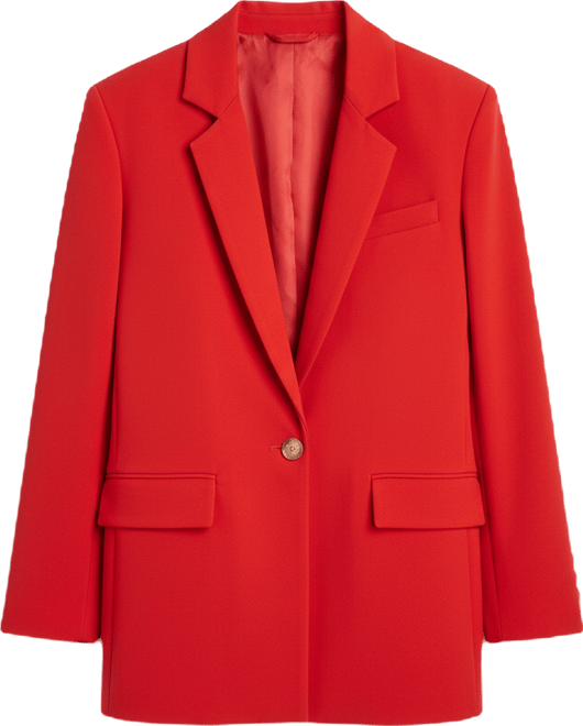 Women's One-Button Notch Collar Jacket