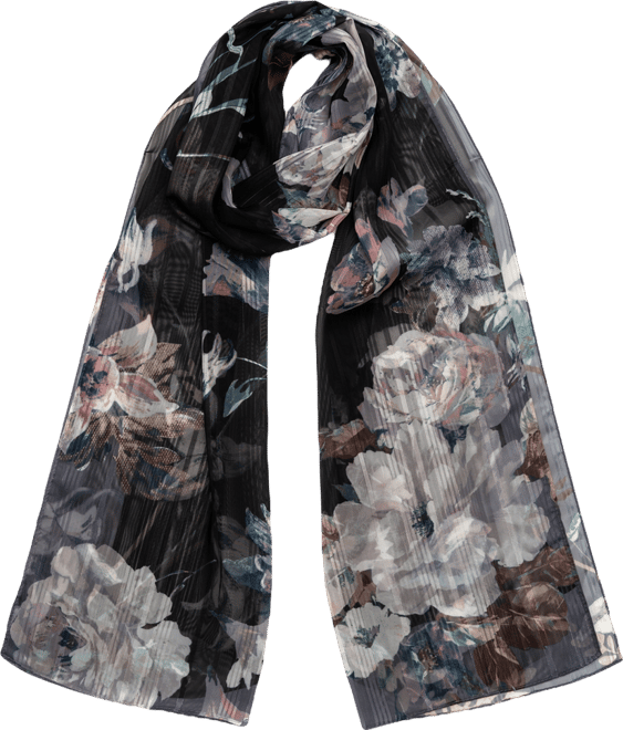 Scatter Floral Oblong Scarf