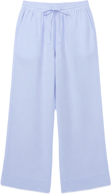 Women's Wide Leg with Drawcord Casual Pants