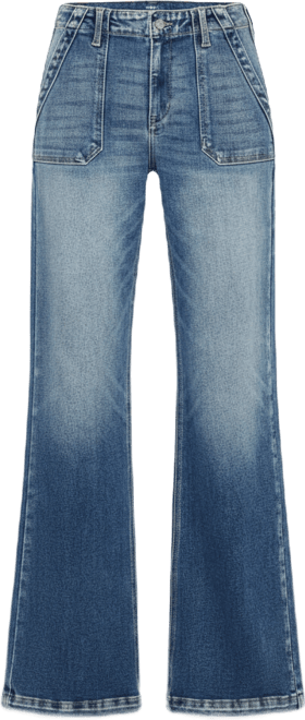 Women's High Rise Wide Flare Jeans