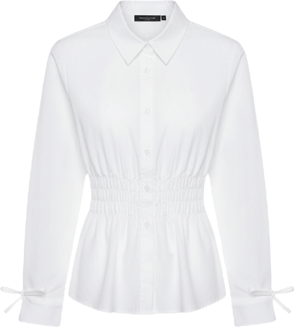 Women's Gathered Long Sleeve Shirt