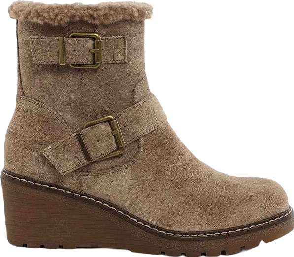 Big horn Faux Fur Harness Boots