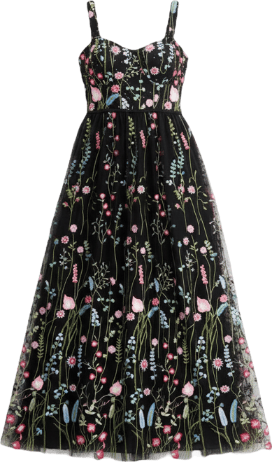 Created for Macy's,  Trendy Plus Size Embroidered Tulle Corset Gown