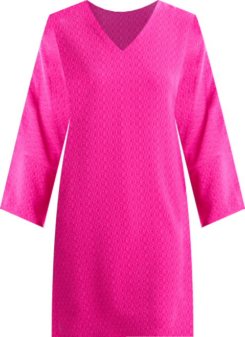 Women's V-Neck Long-Sleeve Dress