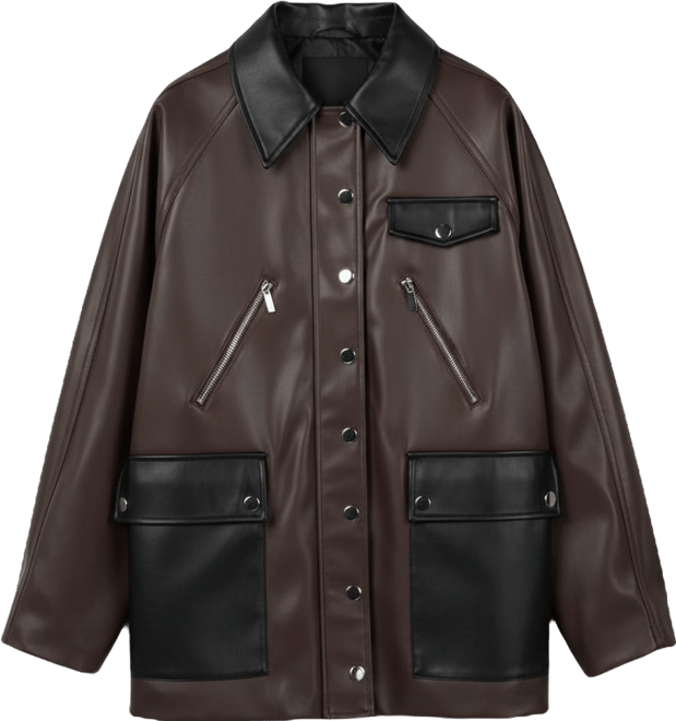 Women's Cocoon Leather Jacket